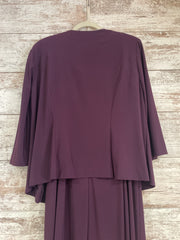 PURPLE 2 PC. LONG DRESS SET