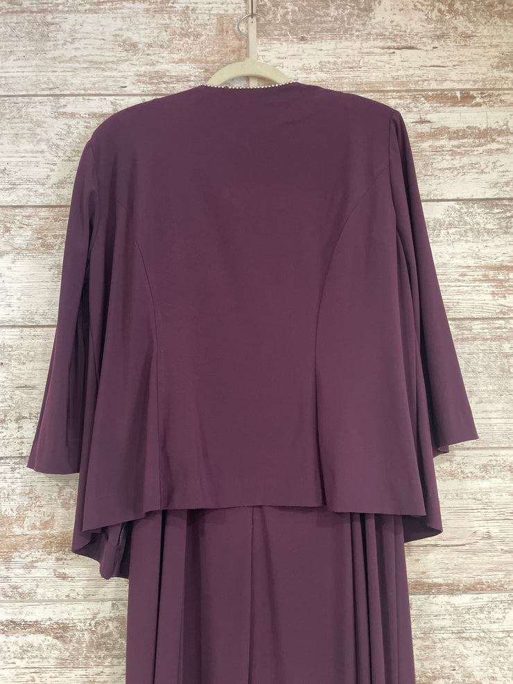 PURPLE 2 PC. LONG DRESS SET