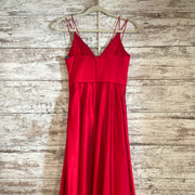 RED A LINE GOWN