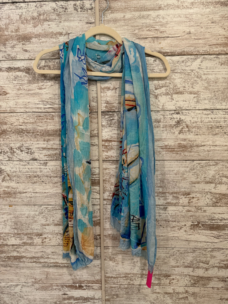 BLUE BEACH SCARF