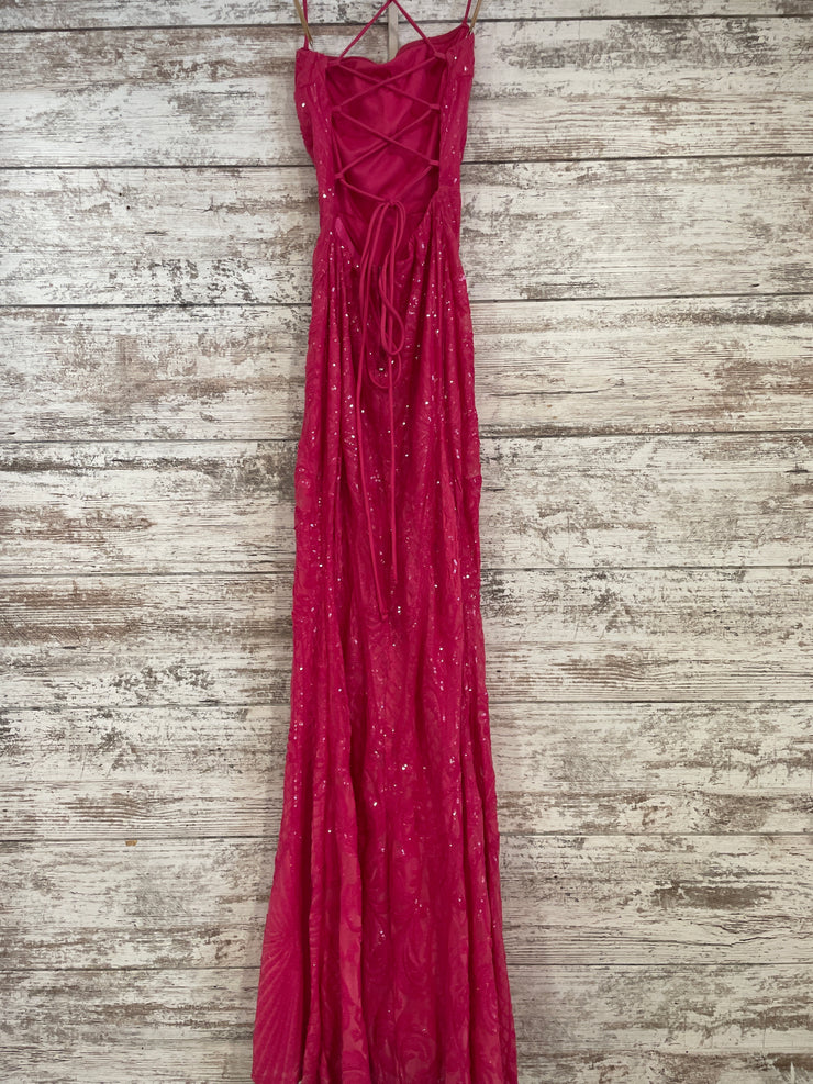 PINK SPARKLY LONG DRESS