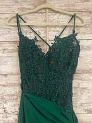 GREEN LONG EVENING GOWN (NEW)