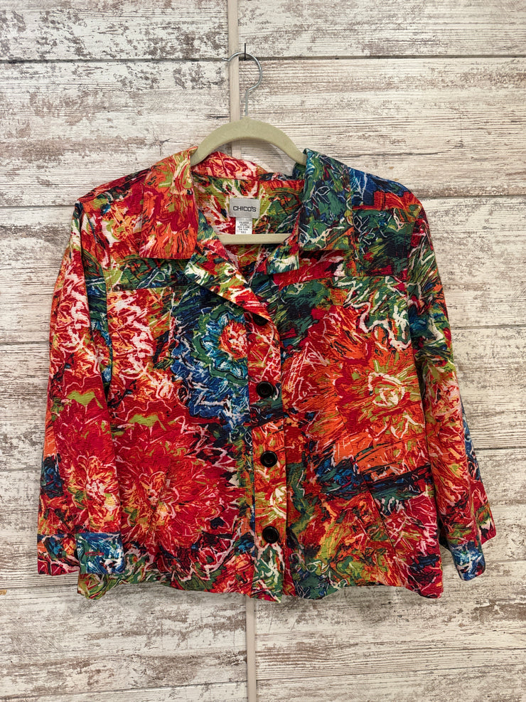 COLORFUL BUTTON UP JACKET