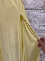 YELLOW SPARKLY LONG DRESS-NEW