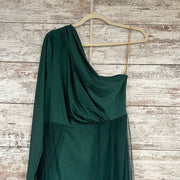 GREEN LONG EVENING GOWN