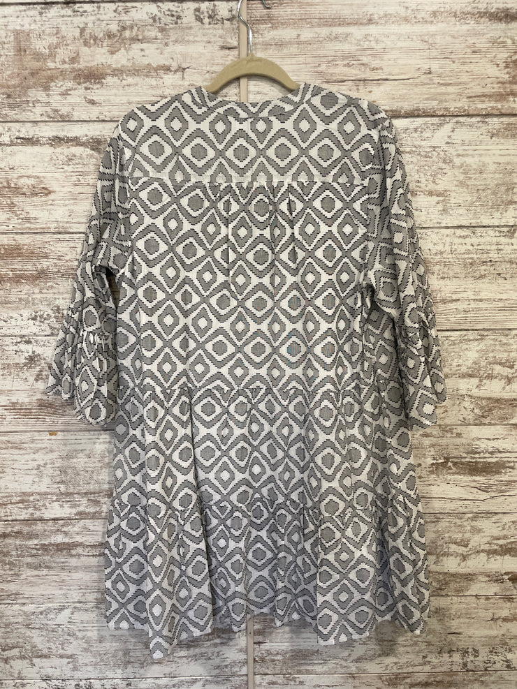 BLACK/WHITE TASSLE DRESS $158