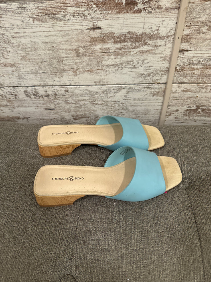 BLUE/IVORY SANDALS