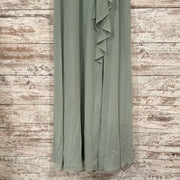 GREEN LONG EVENING GOWN