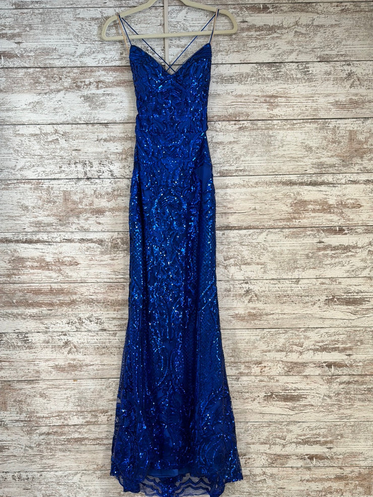 ROYAL BLUE SPARKLY MERMAID GOW