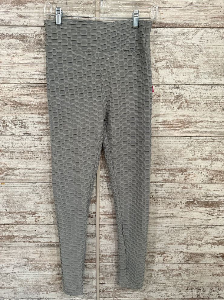 GRAY QUILTED LEGGINGS