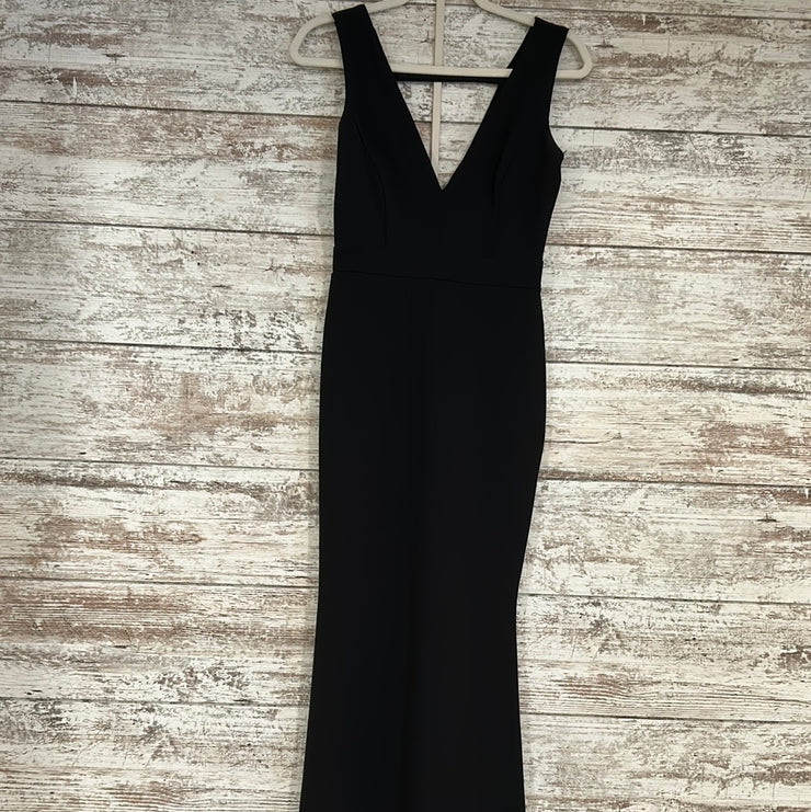 BLACK LONG EVENING GOWN