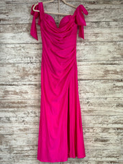 PINK FITTED LONG DRESS