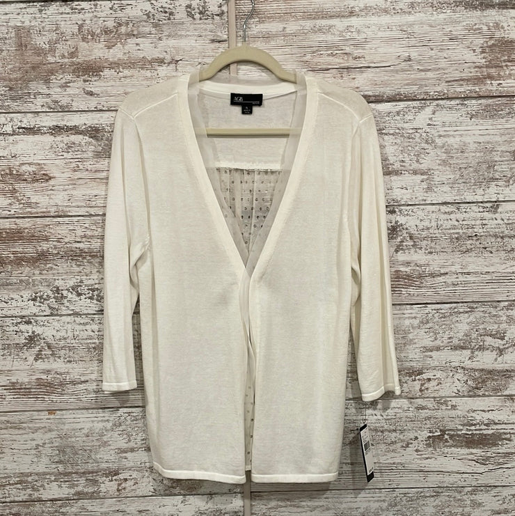 IVORY 1 BUTTON CARDIGAN-NEW$58