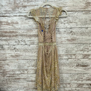 GOLD SPARKLY SHORT DRESS