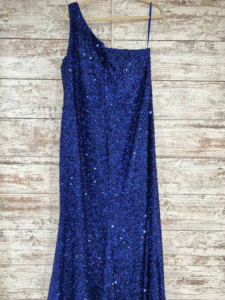 ROYAL BLUE SPARKLY LONG DRESS
