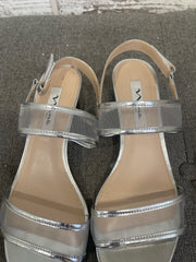 SILVER LOW HEELS