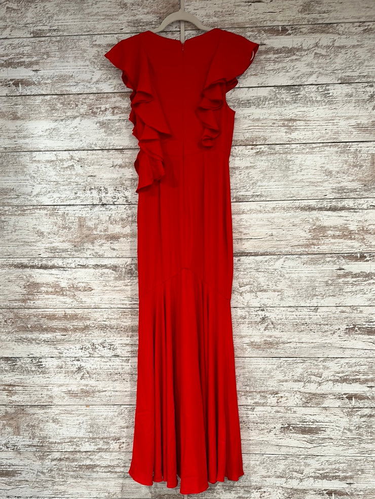 RED LONG EVENING GOWN