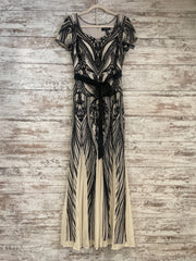 BLACK/IVORY LONG DRESS (NEW)