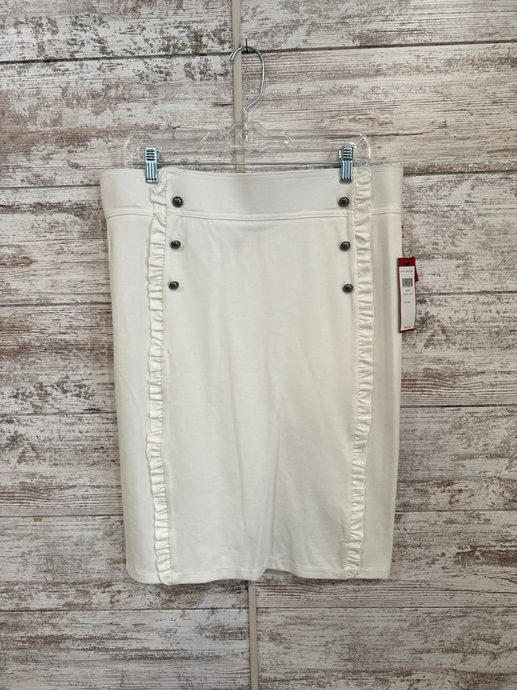 WHITE MIDI SKIRT (NEW) $48