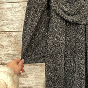 BLACK/SILVER SPARKLY LONG DRES