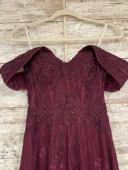BURGUNDY MERMAID GOWN
