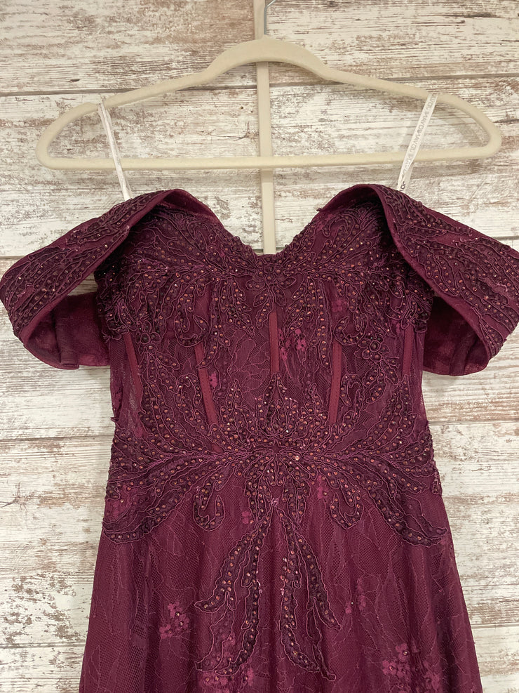 BURGUNDY MERMAID GOWN