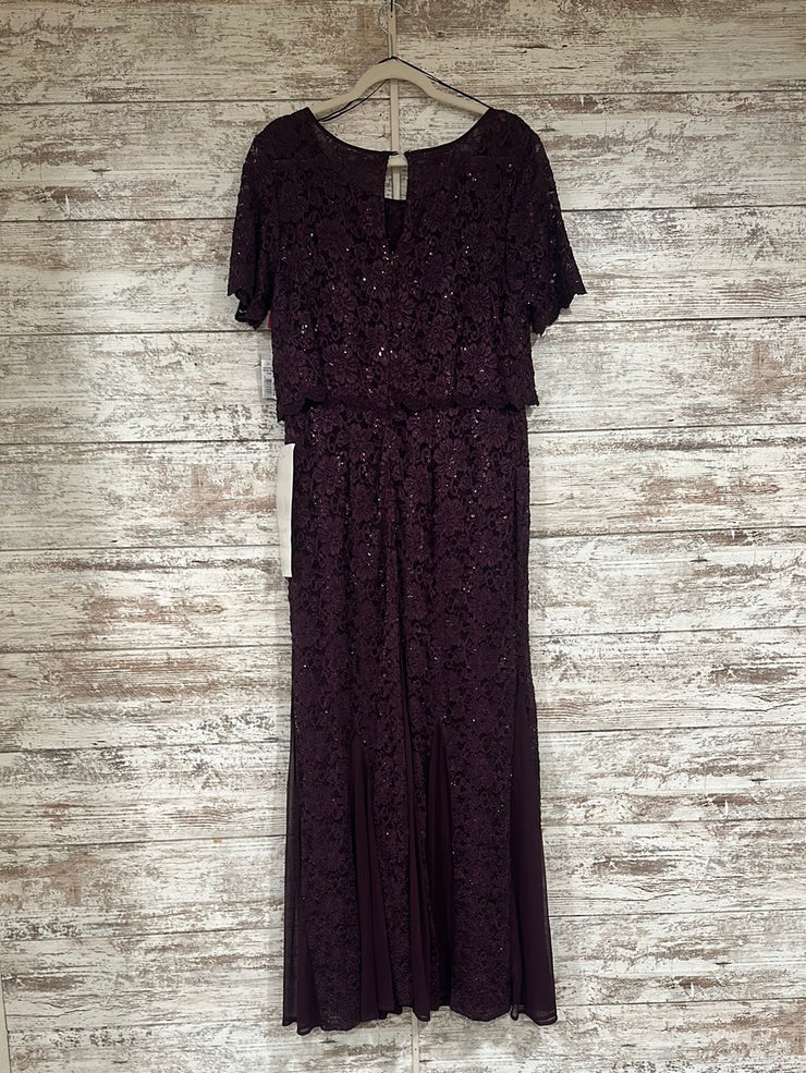 PURPLE LACE LONG DRESS (NEW)