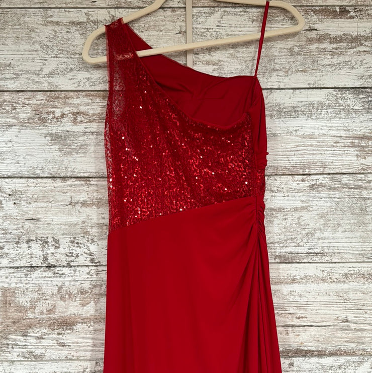 RED LONG EVENING GOWN