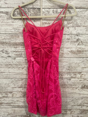 PINK SPARKLY SHORT DRESS