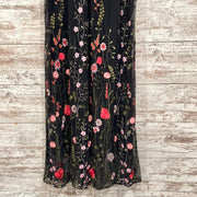 BLACK/FLORAL LONG DRESS