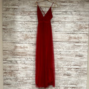 RED A LINE GOWN