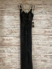 BLACK SPARKLY LONG DRESS (NEW)