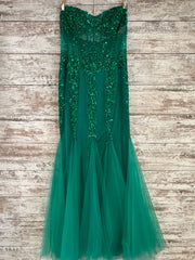 GREEN MERMAID GOWN