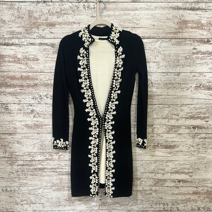 BLACK/IVORY SWEATER DRESS SET