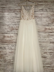 IVORY/NUDE WEDDING GOWN $1400