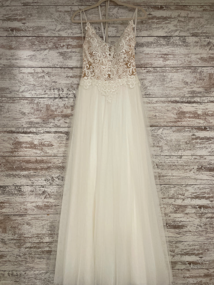 IVORY/NUDE WEDDING GOWN $1400