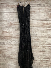 BLACK FULL SEQUIN MERMAID GOWN