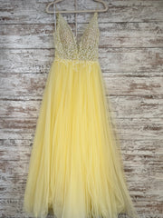 YELLOW A LINE GOWN (NEW)