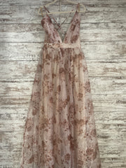 TAN/GOLD FLORAL A LINE (NEW)