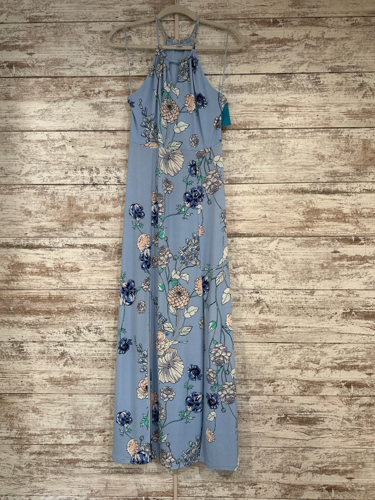 BLUE/FLORAL MAXI DRESS