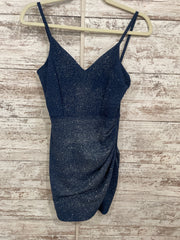 NAVY SPARKLY SHORT DRESS