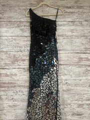 BLACK/SILVER MIRROR DRESS-NEW