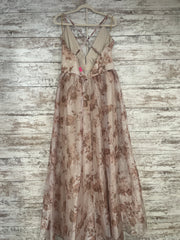 TAN/GOLD FLORAL A LINE (NEW)