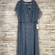 BLUE SEQUIN LONG DRESS (NEW)