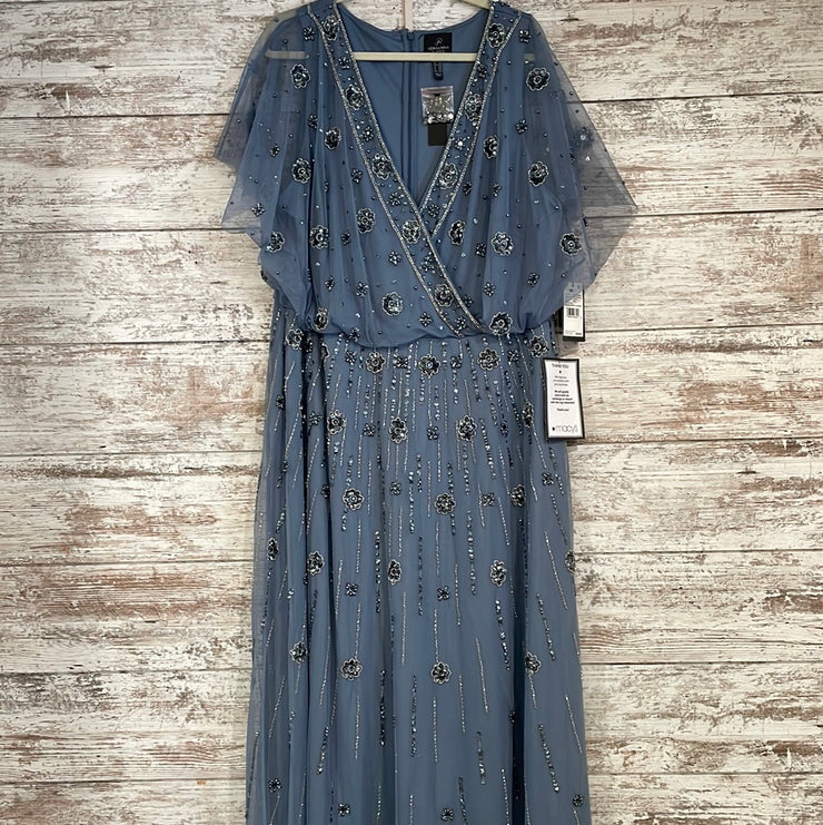 BLUE SEQUIN LONG DRESS (NEW)