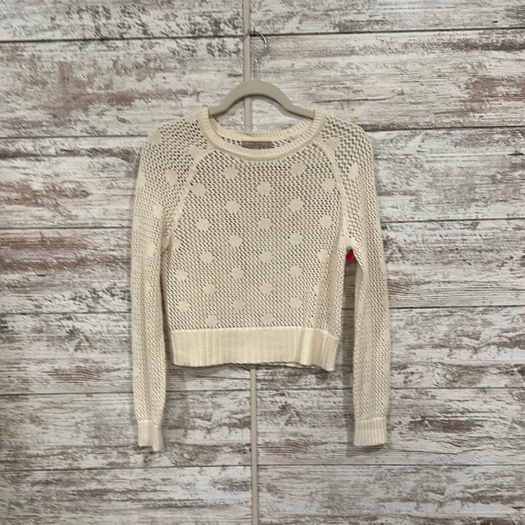 IVORY CROCHET SWEATER