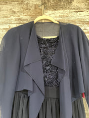 NAVY 2 PC. LONG DRESS SET