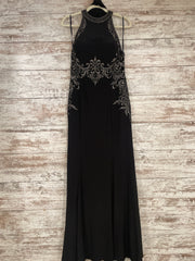 BLACK/GOLD LONG EVENING GOWN
