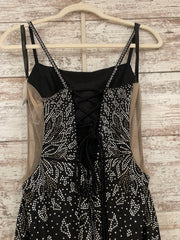 BLACK SPARKLY LONG DRESS (NEW)