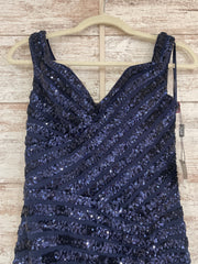 NAVY SPARKY LONG DRESS (NEW)